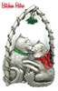 JJ Vintage Kissing Kitties Brooch at bitchinretro.com