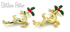 Vintage Gerry's Reindeer Brooches at bitchinretro.com