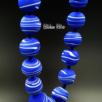 Artisan Glass Bead Necklace at bitchinretro.com