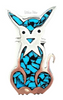 925 Sterling Silver Cat Brooch Marked TM-183 at bitchinretro.com