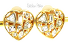 Swarovski Crystal Vintage Heart Earrings at bitchinretro.com