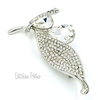 Floral Rhinestone Brooch at bitchinretro.com