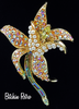 Vintage Orchid Rhinestone Brooch at bitchinretro.com