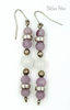 Bohemian Amethyst and Quartz Earrings at bitchinretro.com