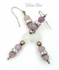 Bohemian Amethyst and Quartz Earrings at bitchinretro.com