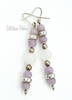 Bohemian Amethyst and Quartz Earrings at bitchinretro.com