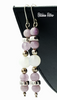 Bohemian Amethyst and Quartz Earrings at bitchinretro.com