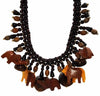 Hand Carved Safari Themed Vintage Necklace at bitchinretro.com