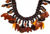 Hand Carved Safari Themed Vintage Necklace at bitchinretro.com