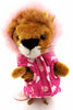 Lulu Puppy or Dog Coat With Pink Hearts and Fur Trim at bitchinretro.com