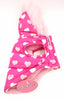Lulu Puppy or Dog Coat With Pink Hearts and Fur Trim at bitchinretro.com