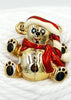 Anne Klein Christmas Teddy Bear Brooch at bitchinretro.com