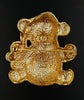 Anne Klein Christmas Teddy Bear Brooch at bitchinretro.com
