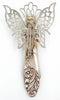 Vintage Jewelry Lot Monet Angel Brooch White Beaded Necklace Artisan Angel Pin