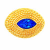 Swarovski Crystal Vintage Sapphire Blue Marquise Brooch at bitchinretro.com