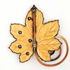 Matisse/Renoir Mid Century Modern Maple Leaf Brooch at bitchinretro.com