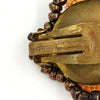 West Germany Beaded Necklace & Earring Set With Fall Leaf Brooch at bitchinretro.com