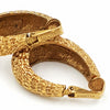 Panetta Vintage Rhinestone Hoop Earrings in Brutalist Modern Style