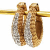 Panetta Vintage Brutalist Hoop Earrings at bitchinretro.com
