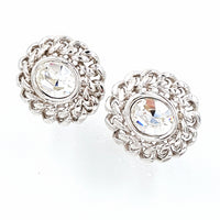 Swarovski Crystal Vintage Earrings at bitchinretro.com