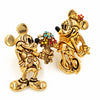 Napier for Disney Vintage Mickie and Minnie Mouse Scatter Pins at bitchinretro.com