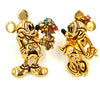 Napier for Disney Vintage Mickie and Minnie Mouse Scatter Pins at bitchinretro.com