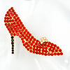 Rhinestone Stiletto Shoe Brooch at bitchinretro.com