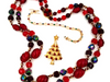 West Germany Necklace With AAi Christmas Tree Brooch at bitchinretro.com