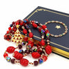 West Germany Necklace With AAi Christmas Tree Brooch at bitchinretro.com
