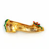 Metropolitan Museum of Art Christmas Holly Shoe Brooch at bitchinretro.com