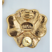 Vintage Bob Mackie Pansy Earrings for Sale at BitchinRetro.com