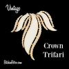 Vintage Crown Trifari Enameled Leaf Brooch for Sale at BitchinRetro.com