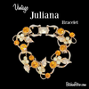 Juliana DeLizza & Elster Vintage Rhinestone Bracelet #5768