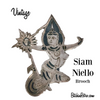Siam Niello Sterling Silver Mekhala Brooch for Sale at BitchinRetro.com