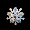 Swarovski Crystal Swan Signed Snowflake Brooch