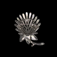 Vintage Crown Trifari thistle brooch for sale at BitchinRetro.com.