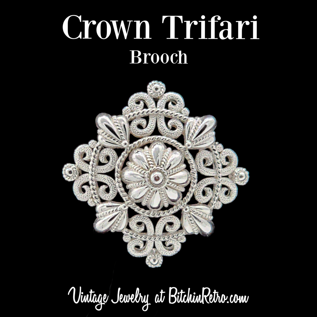 Vintage Crown Trifari Regal Brooch for Sale at BitchinRetro.com