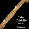 Vintage Goldette Mesh and Faux Pearl Bracelet for Sale at BitchinRetro.com
