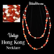 Hong Kong Vintage Beaded Necklace - Opera Length