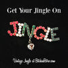 Vintage Jingle Bells Rhinestone Brooch at BitchinRetro.com