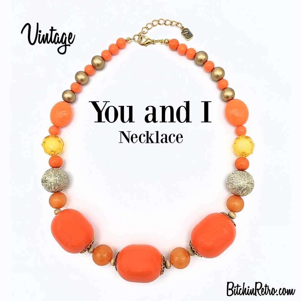 You & I Vintage Beaded Necklace