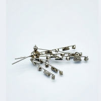 Vintage 1940's Art Deco Style Blue Baguette Rhinestone Brooch available for sale at BitchinRetro.com.