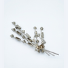 Vintage 1940's Art Deco Style Blue Baguette Rhinestone Brooch available for sale at BitchinRetro.com.
