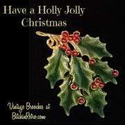 Vintage Holly Brooch for Sale at BitchinRetro.com