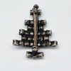 Austrian Crystal Vintage Christmas Tree Brooch