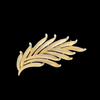 Crown Trifari Vintage Feather or Leaf Brooch