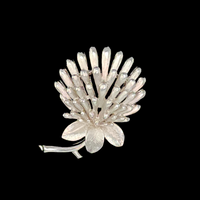 Vintage Crown Trifari thistle brooch for sale at BitchinRetro.com.