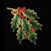 Vintage Holly Leaf Brooch for Sale at BitchinRetro.com