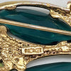 Vintage Monet Rhinestone Leaf Brooch for Sale at BitchinRetro.com