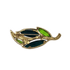 Vintage Monet Rhinestone Leaf Brooch for Sale at BitchinRetro.com